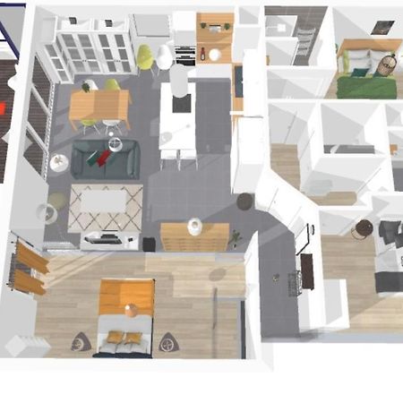 Апартаменты Expat Renting - Le Mosaique - Patte D'Oie - Parking Тулуза Экстерьер фото